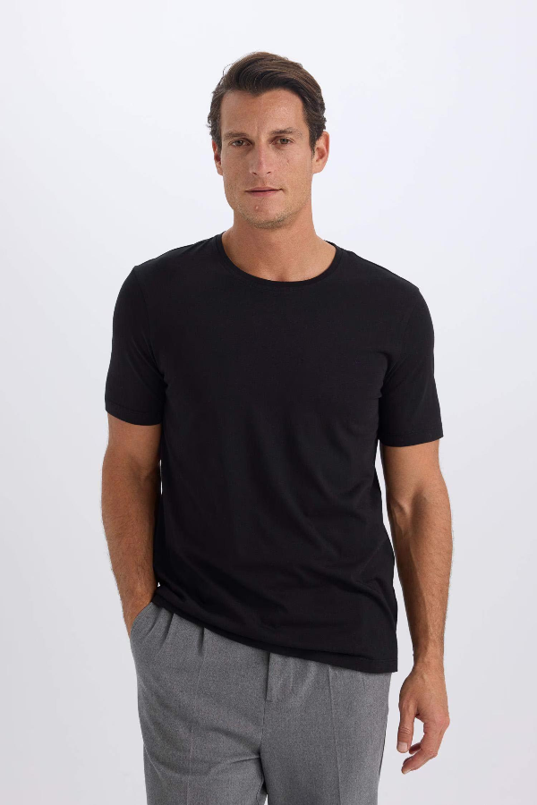 Resim Defacto Erkek  T-shirt M6606AZBK81