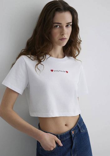 Resim Mavi Regular Kadın  T-shirt M1613208-620