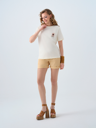 Resim Loft Kadın Regular Fit T-Shirt Lf2039073