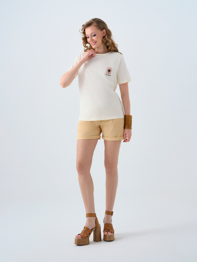 Resim Loft Kadın Regular Fit T-Shirt Lf2039073
