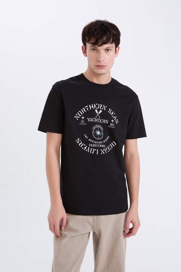 Resim Defacto Erkek  T-shirt E1329AXBK81
