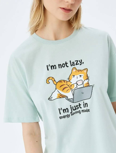 Resim Koton Kadın T-shirt 5SAL10107IK