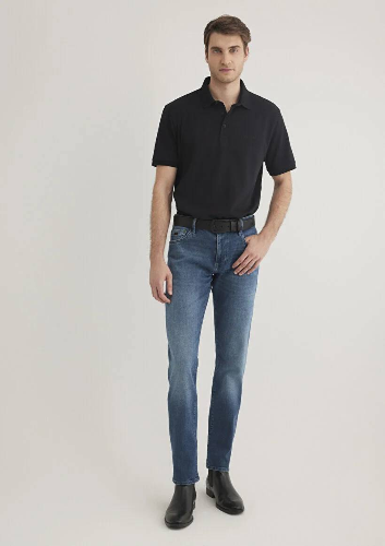 Resim Mavi Polo Erkek T-Shirt M0612520-900
