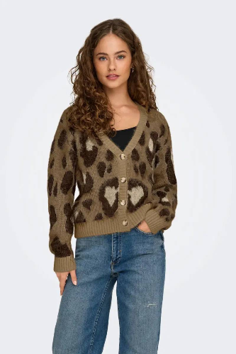 Resim Only Onledelie Life Ls Jq Cardi V-Neck Knt Hırka 15353090
