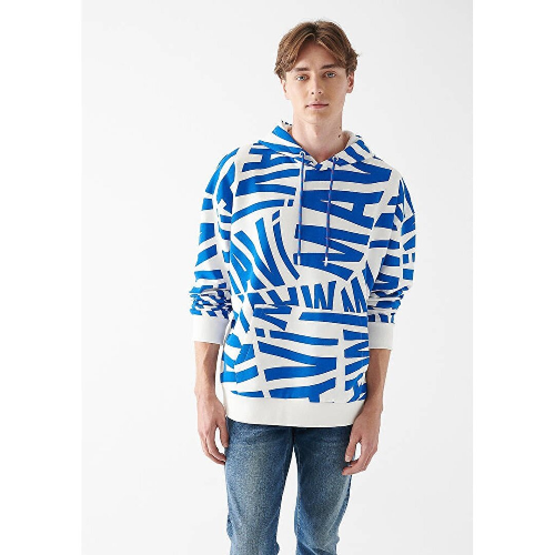 Resim Mavi Uzun Kol Erkek Sweat M0612488-620