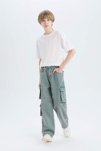 Resim Defacto Erkek Çocuk  Jean Pantolon D7088A8/NM41