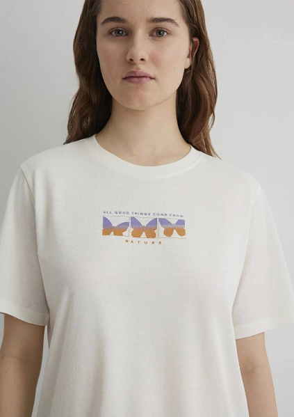 Resim Mavi Regular Kadın  T-shirt M1613170-80194