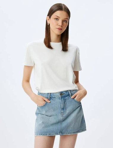 Resim Koton Kadın T-shirt 5SAL10032IK