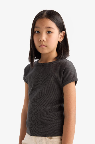 Resim Defacto Kız Çocuk Kısa Kol T-shirt B3053A8AR211