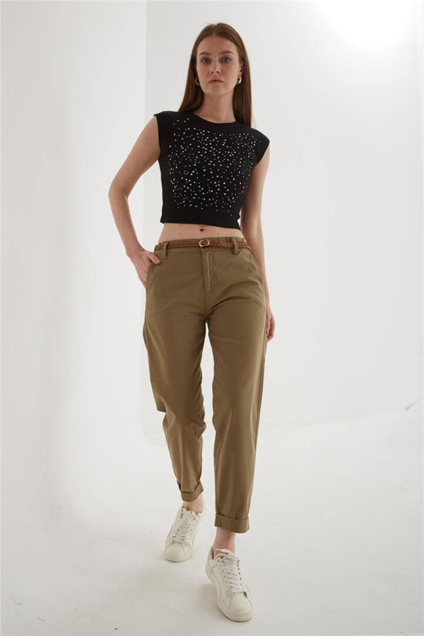 Resim Fashion Friends Kadın Kanvas Pantolon