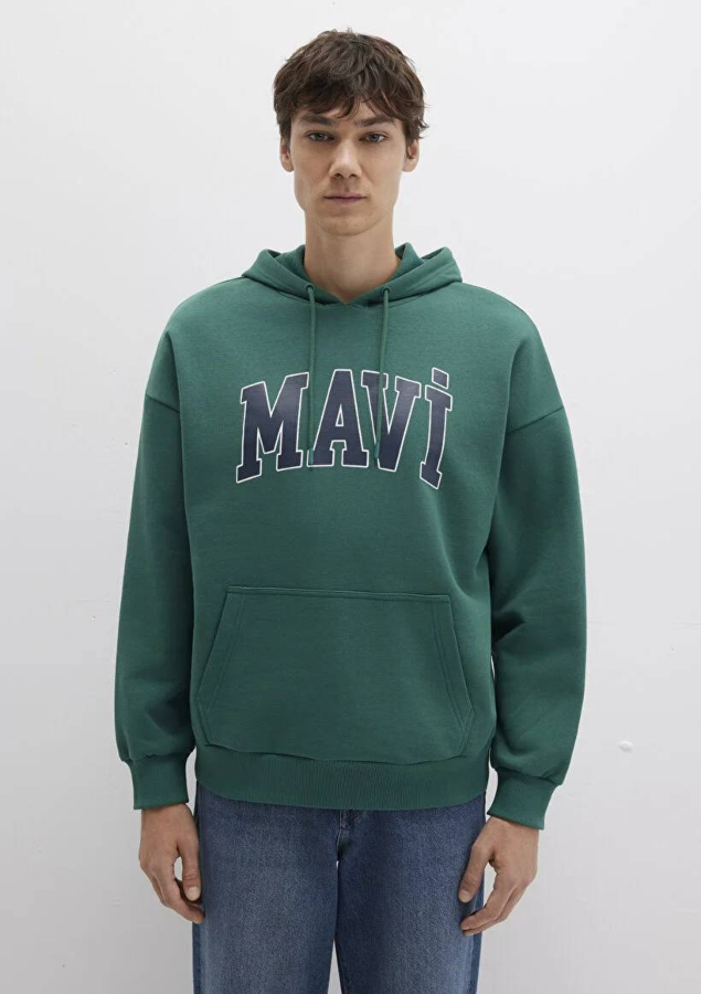 Resim Mavi Baskılı Erkek Sweat M067149-71874