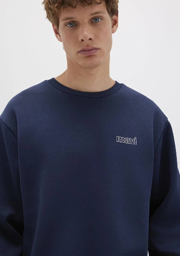 Resim Mavi Baskılı Erkek Sweat M0S10379-70488