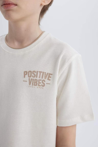 Resim Defacto Erkek Çocuk Kısa Kol T-shirt D9296A8WT32