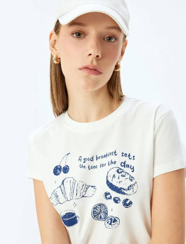 Resim Koton Kadın T-shirt 5SAL10247IK