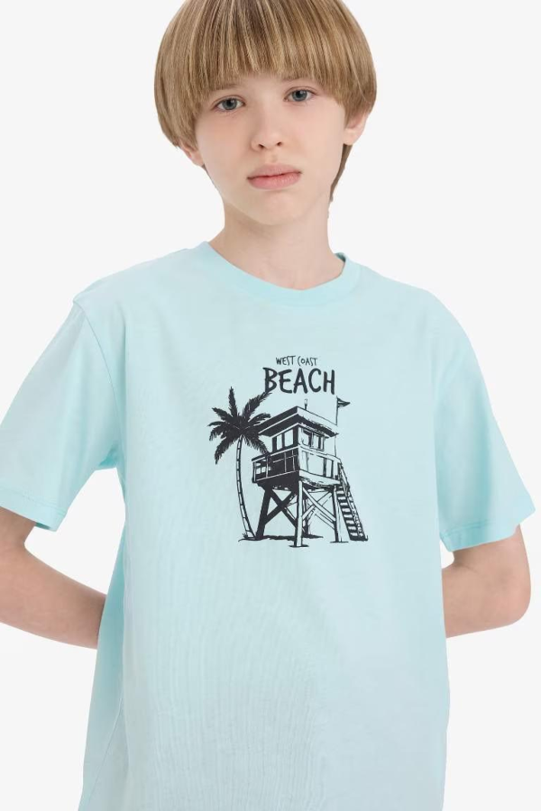 Resim Defacto Erkek Çocuk Kısa Kol T-shirt E6316A8TR506