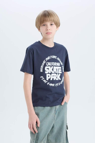 Resim Defacto Erkek Çocuk Kısa Kol T-shirt D9261A8NV125
