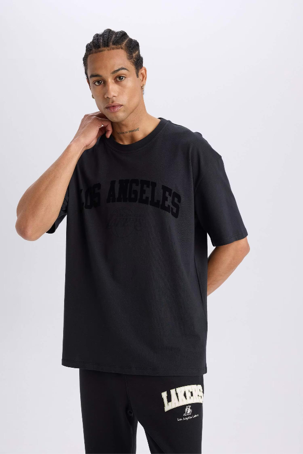 Resim Defacto Erkek  T-shirt D6714AX/BK82