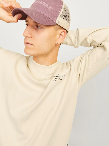 Resim Jack & Jones Jprblachad Brandıng Sweat Crew Neck Ln Erkek Sweat 12261386