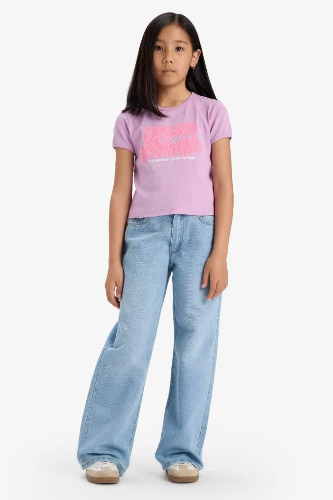 Resim Defacto Kız Çocuk T-shirt E1826A8/PR343