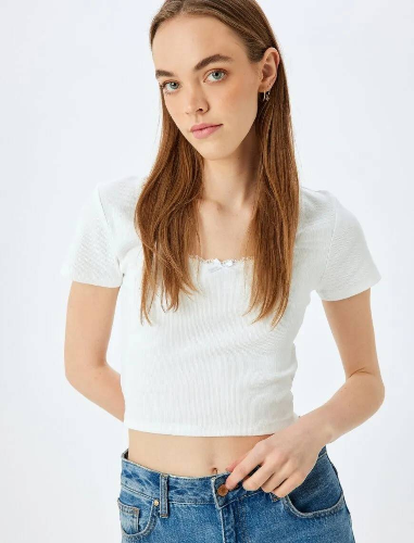 Resim Koton Kadın T-shirt 5SAL10194IK