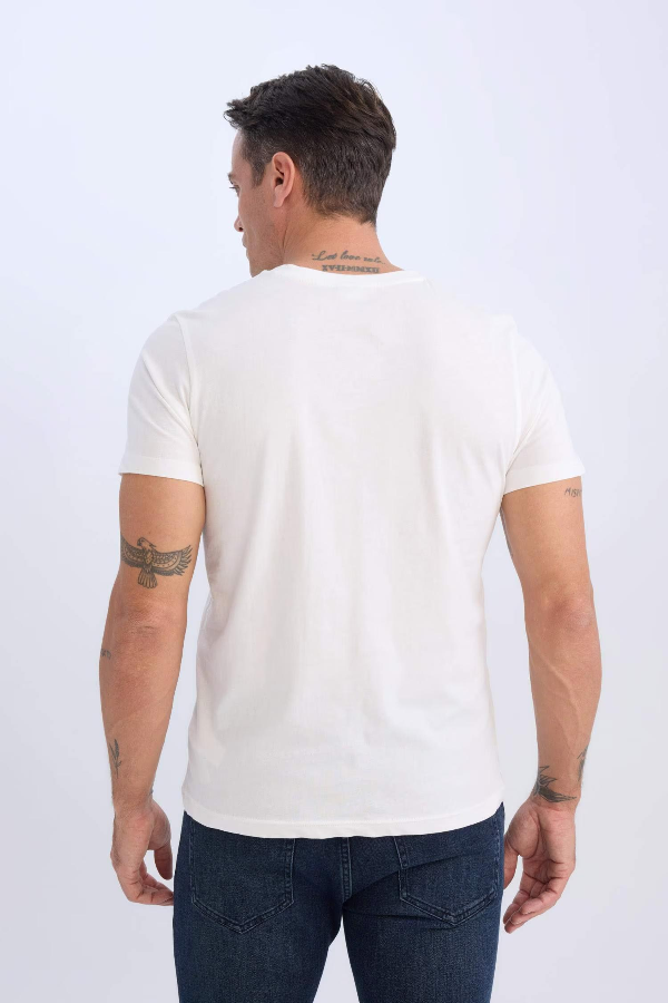 Resim Defacto Erkek  T-shirt D7938AXWT32
