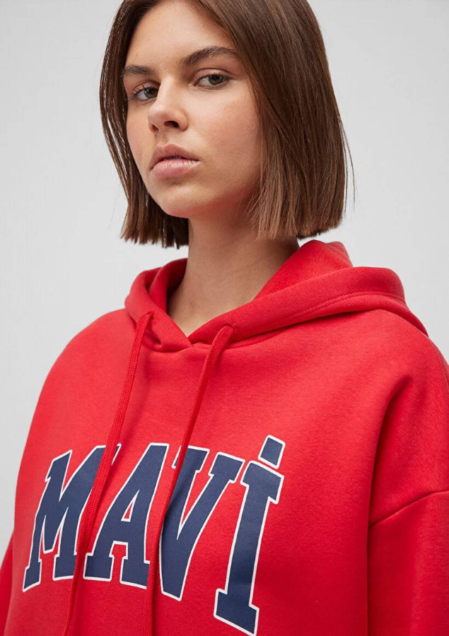 Resim Mavi Kadın Sweat