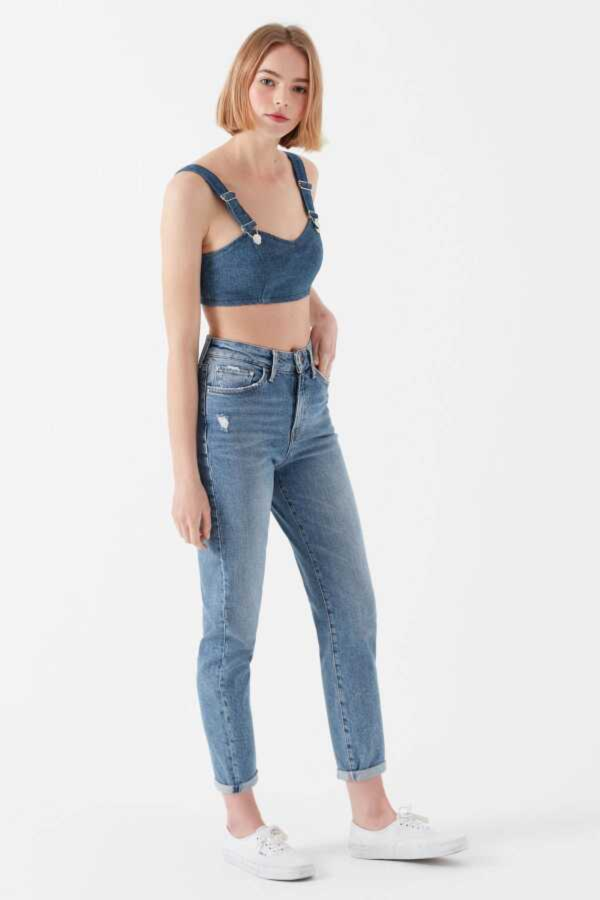 Resim Mavi Star All Blue Kadın Jean Pantolon M101077-30503