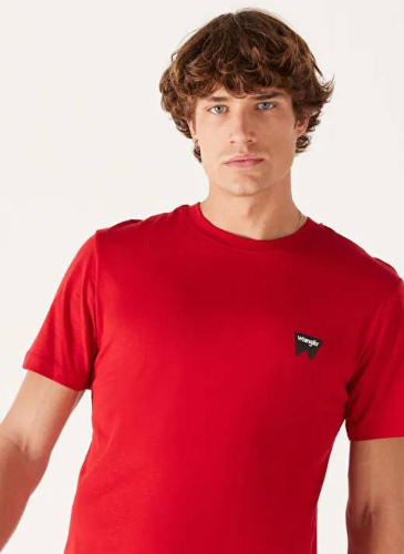Resim Wrangler Bisiklet Yaka  Erkek T-shirt W70MD33UU