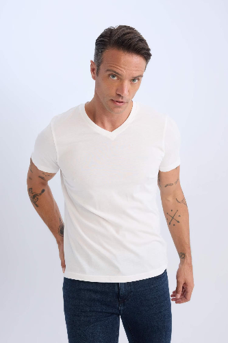 Resim Defacto Erkek  T-shirt D7938AXWT32