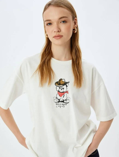 Resim Koton Kadın T-shirt 5SAL10099IK