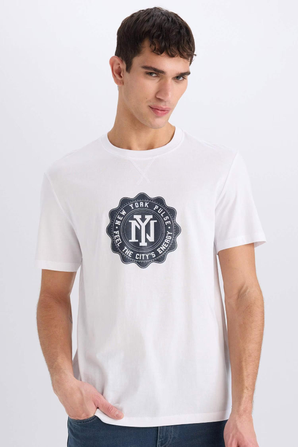 Resim Defacto Erkek  T-shirt D7935AXWT34