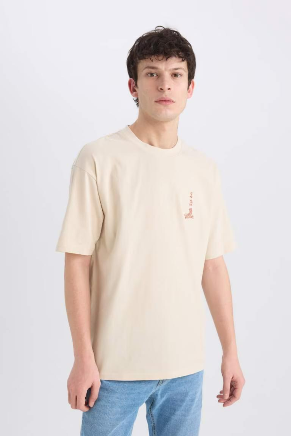 Resim Defacto Erkek  T-shirt E0906AXBG403