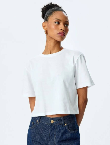 Resim Koton Kadın T-shirt 5SAK50026EK