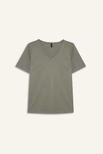 Resim Defacto Kadın Kısa Kol T-shirt K5057AZGN1102