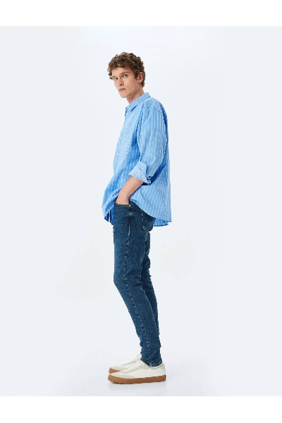 Resim Koton JUSTIN Super Skinny Erkek Jean  Pantolon 5SAM40041ID