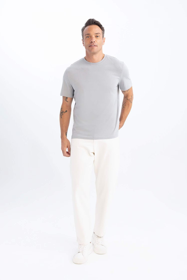 Resim Defacto Erkek  T-shirt V7699AZ/GR88