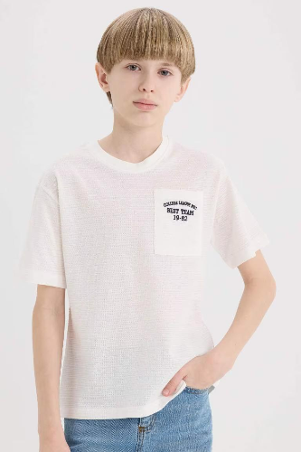Resim Defacto Erkek Çocuk Kısa Kol T-shirt D9286A8ER105