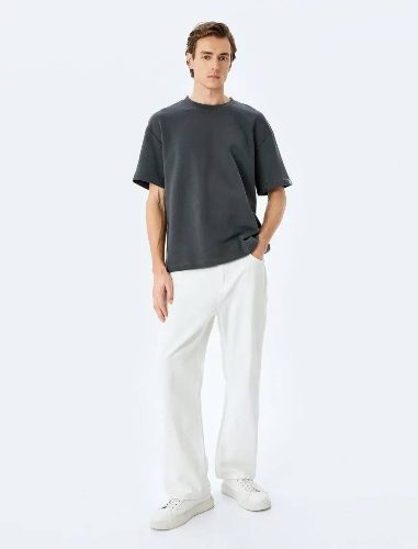 Resim Koton Erkek T-shirt 5SAM10051HK