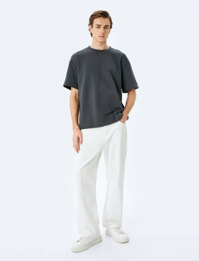 Resim Koton Erkek T-shirt 5SAM10051HK