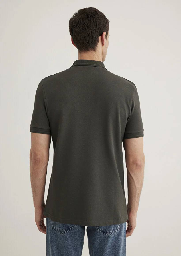 Resim Mavi Slim Erkek  T-shirt M064946-71587