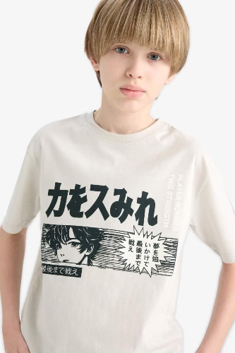 Resim Defacto Erkek Çocuk Kısa Kol T-shirt E0188A8/GR477