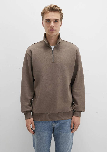 Resim Mavi Half Zip Erkek Sweat M0S10419-70380