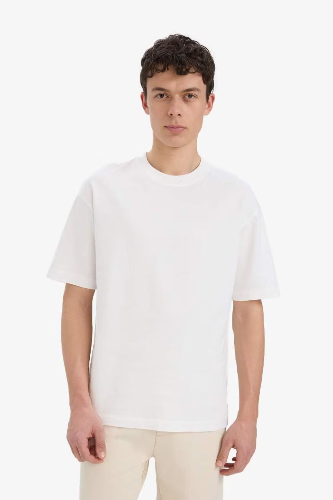 Resim Defacto Erkek T-shirt D3673AX/WT32