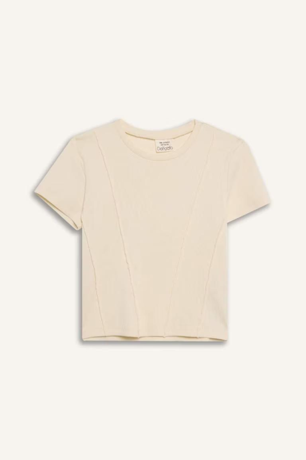 Resim Defacto Kız Çocuk Kısa Kol T-shirt C0104A8ER98
