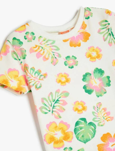 Resim Koton Kız Bebek Kısa Kol T-shirt 5SMG10068AK