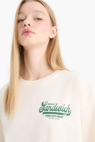 Resim Defacto Kadın T-shirt F2645AX/ER103