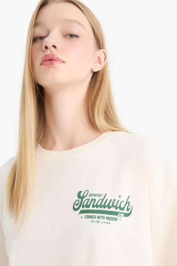 Resim Defacto Kadın T-shirt F2645AX/ER103