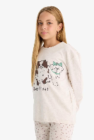 Resim Defacto Kız Çocuk  Sweat Takım F1084A8/BG745