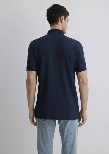 Resim Mavi Polo Erkek T-Shirt M0612534-82183