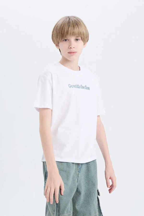 Resim Defacto Erkek Çocuk Kısa Kol T-shirt D9292A8WT34
